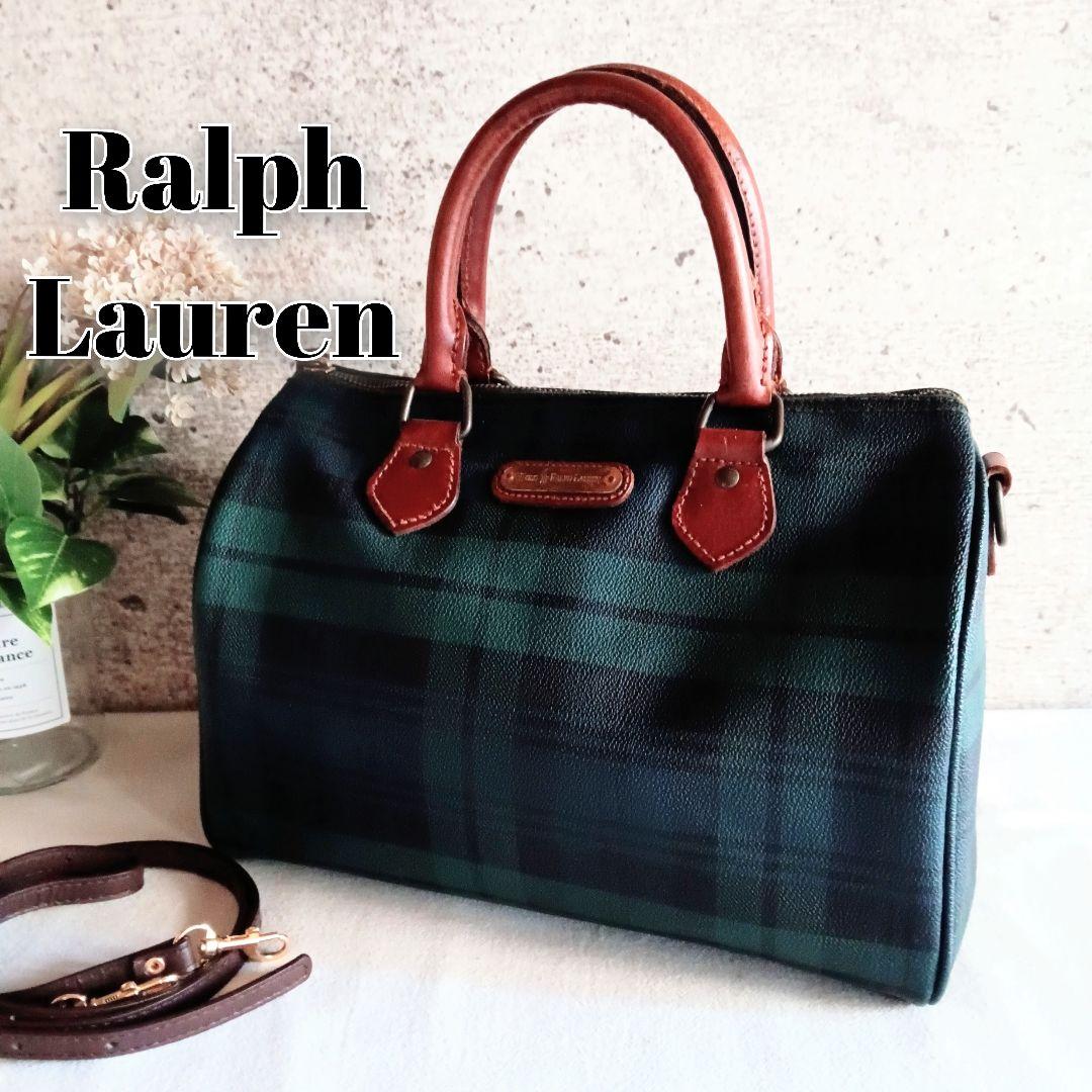 良品 ラルフローレン 2way ショルダー ハンドバッグ 鞄 レディース メンズ