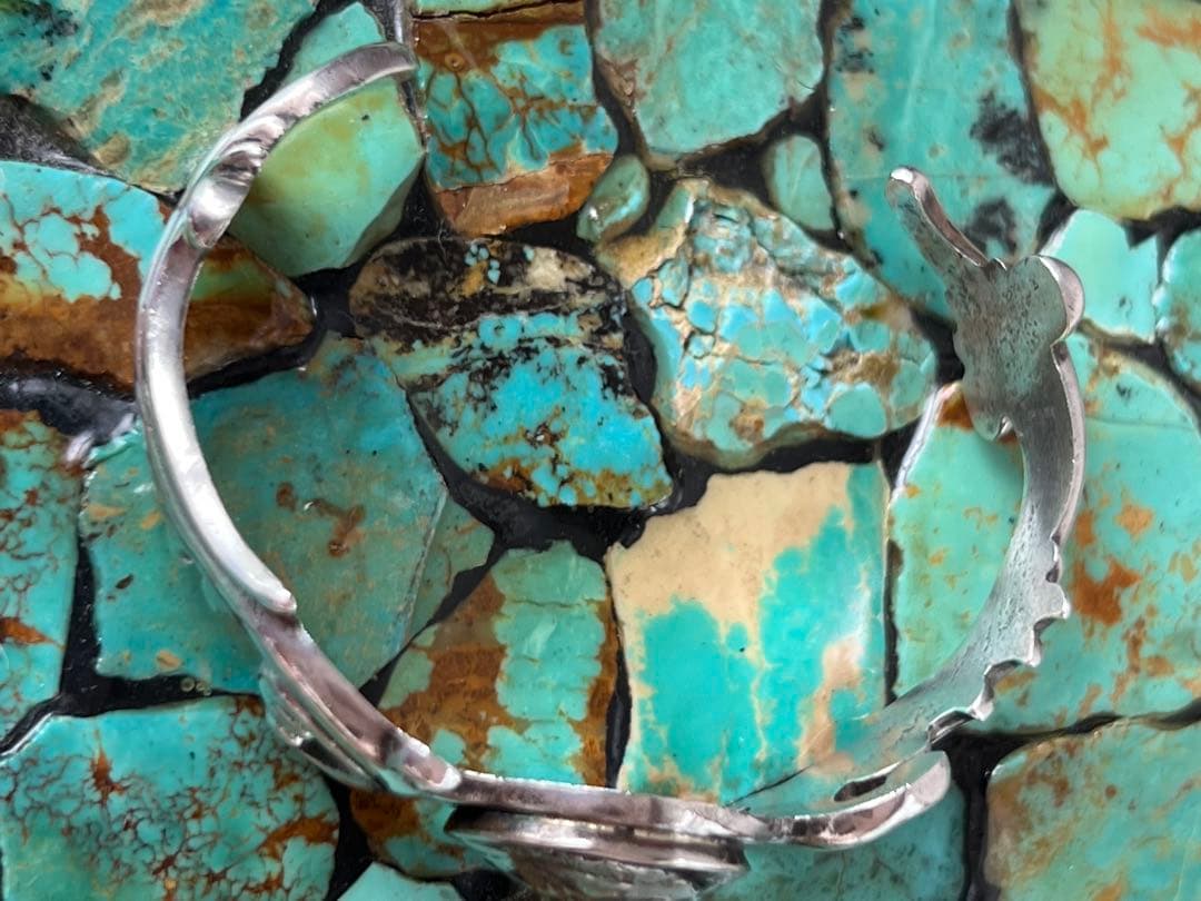 silver 925 リバティ　フローラルバングル