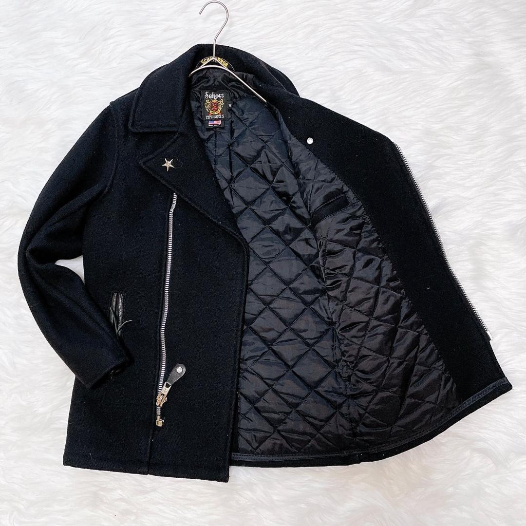 Schott ワンスター　メルトン　ライダーズジャケット　Sサイズ
