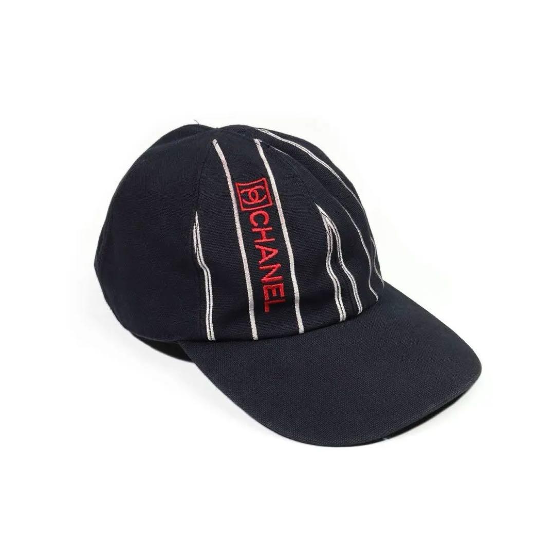 CHANEL シャネル キャップ 帽子 ストライプ シャネルスポーツ CAP