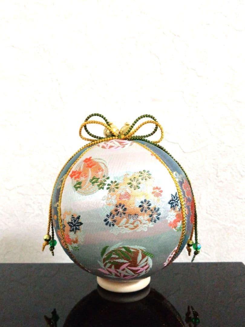 手毬 手鞠 てまり 刺繍鶴＆亀 No141 ハンドメイド