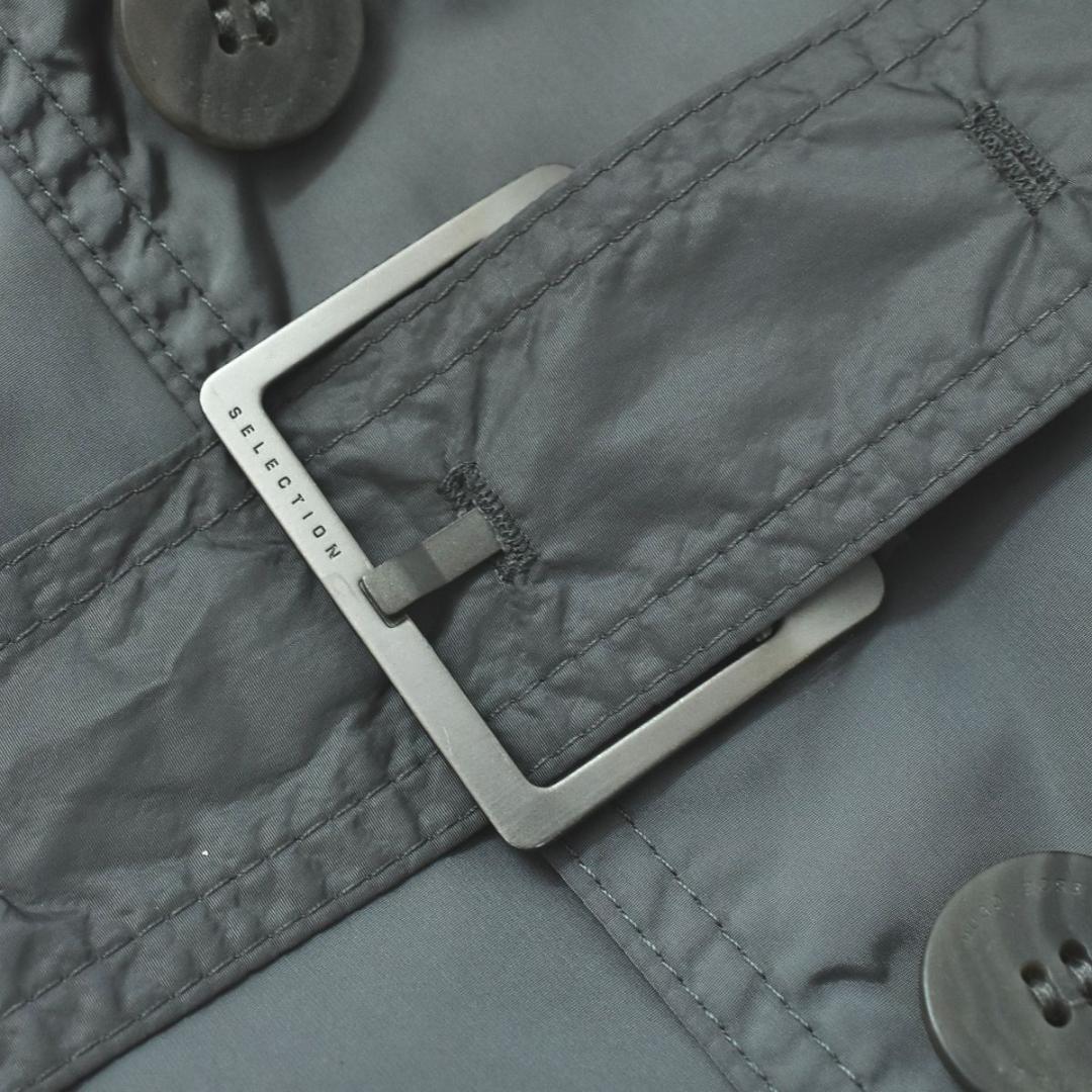 【美品】 ヒューゴボス HUGO BOSS トレンチコート US40R 灰