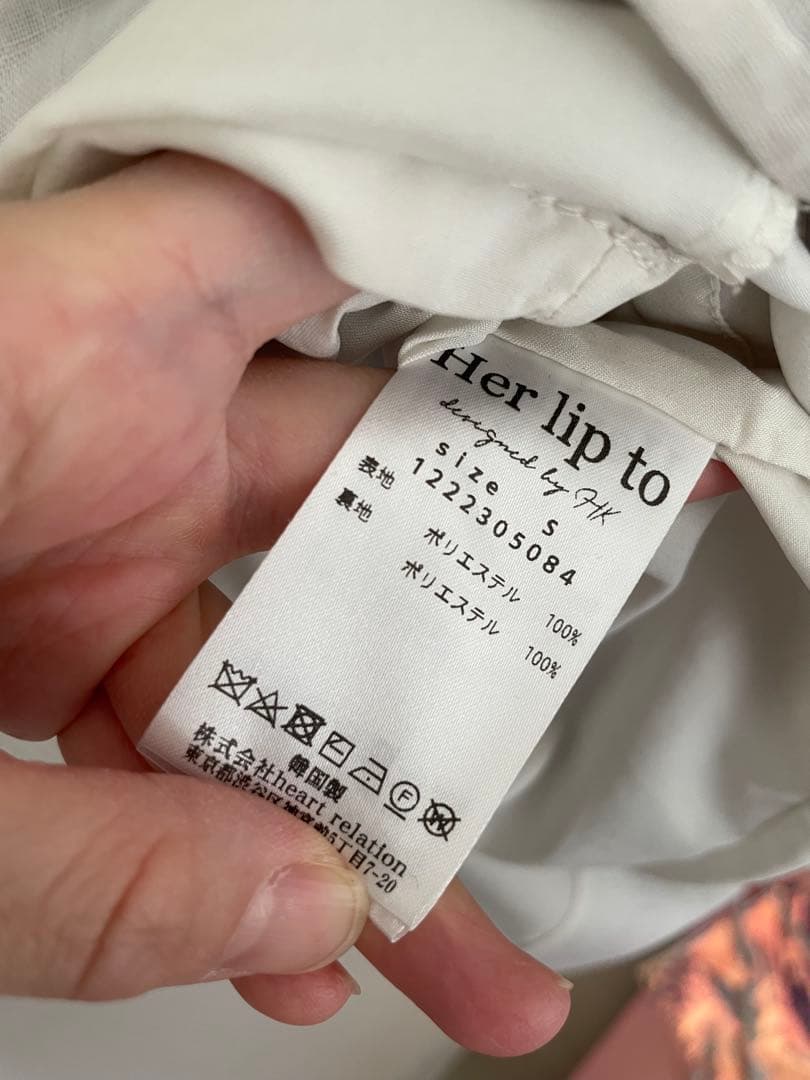 ワンピース Her lip to Sunflower-Printed Midi Dress