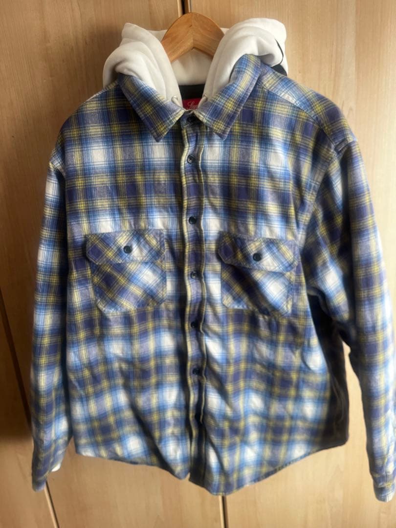た*ー様 Supreme Hooded Flannel Zip Up Shirt