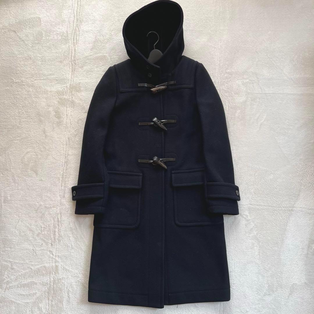 【極美品 定番】HYKE ダッフルコート ロング ネイビー 日本製 ボウルズ 2