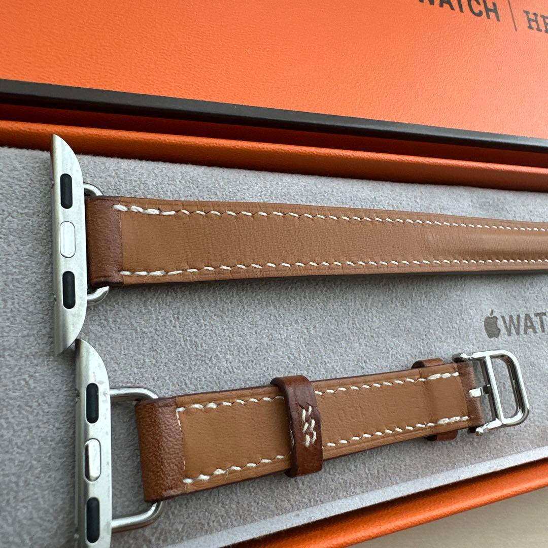 Apple Watch エルメス　二重巻革バンド ゴールド　人気色
