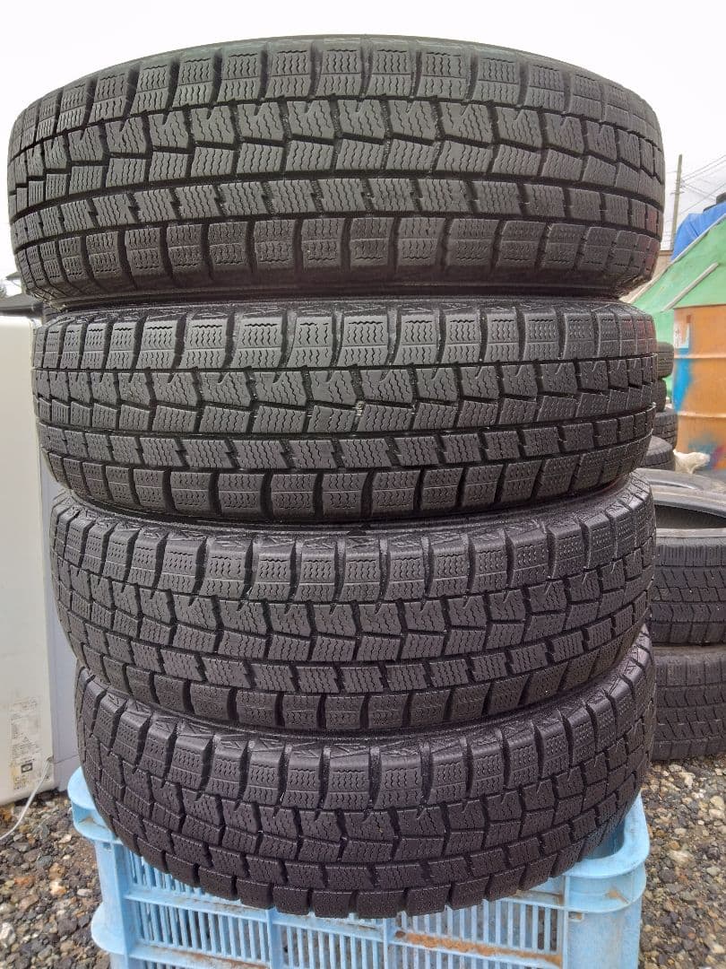 送料無料155/55R14スタッドレス深ミゾ17年DULOPWINTERMAXX