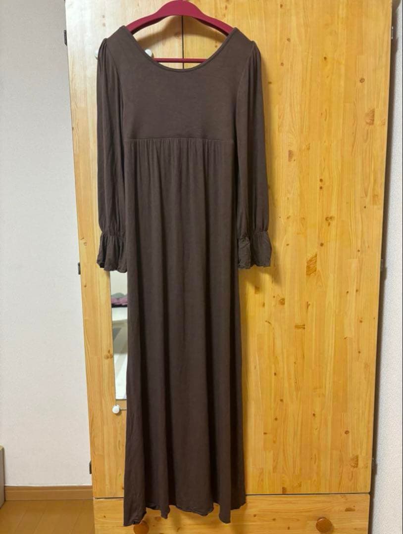 ツーハッチ　《ラクシアスリープ》ナイトブラワンピース 長袖マキシ丈 65M 3点