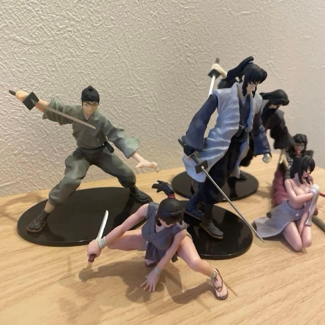 バジリスク　甲賀忍法帖　DVD　初回限定版　6巻セット　フィギュア　付属品あり