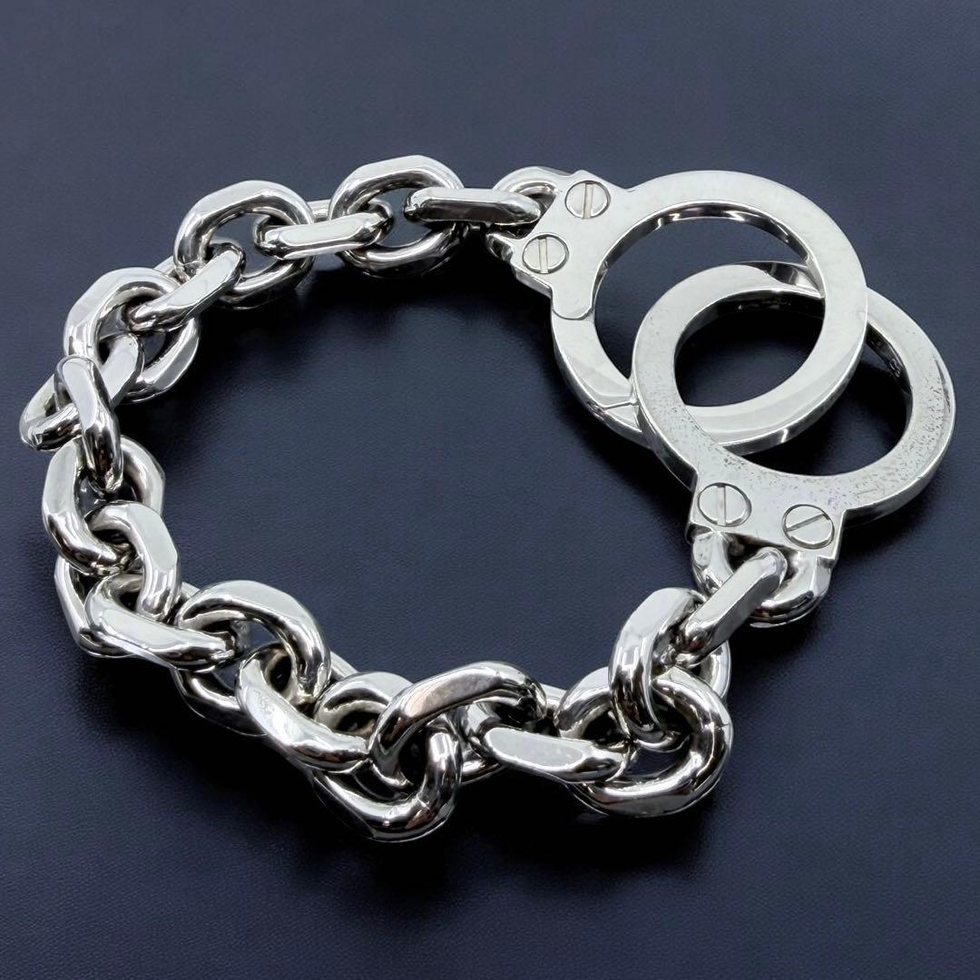 【現行】セリーヌ　ハンドカフ　ブレスレット　チェーン　手錠モチーフ