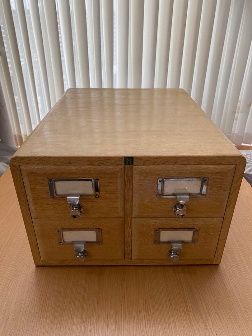 木製 4段収納引き出し/ キハラカード目録