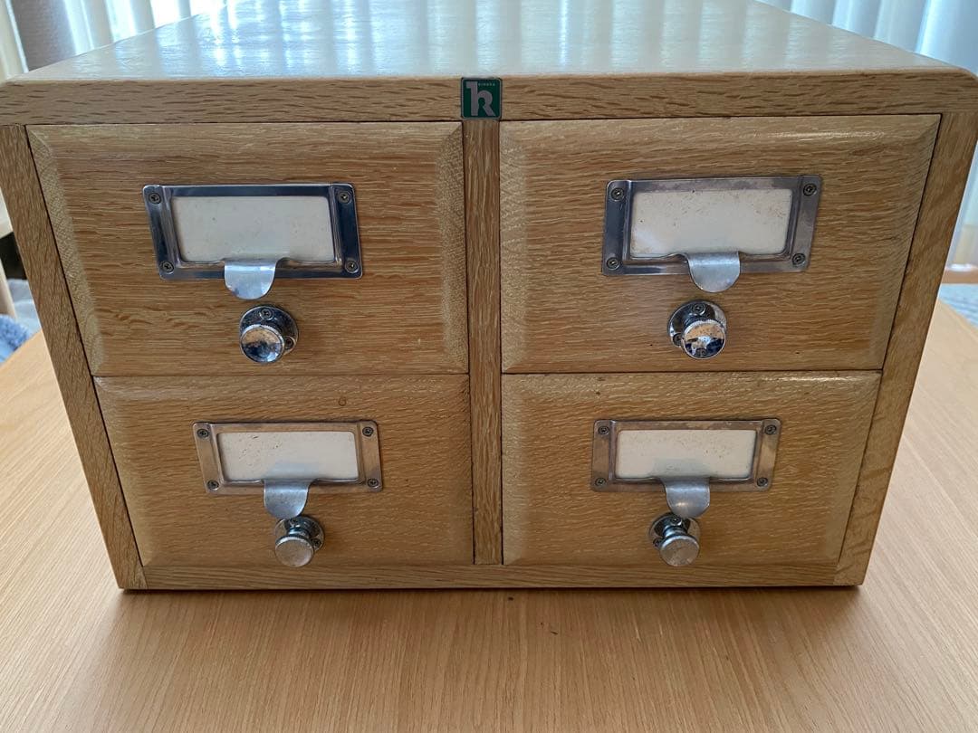 木製 4段収納引き出し/ キハラカード目録