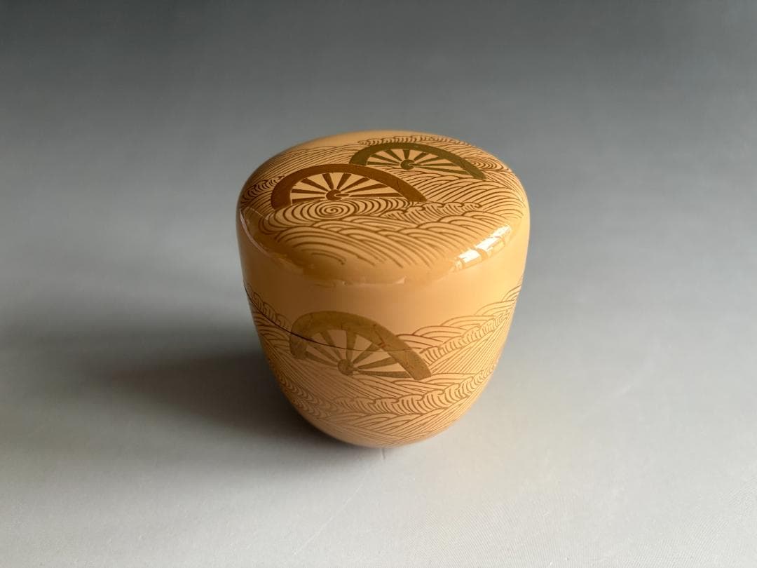 薄茶器　辻石斎　波車　大棗　茶道具