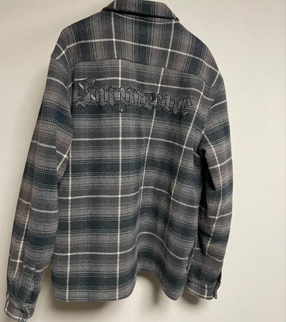 トップス SUPREME Shearling Lined Flannel Shirt