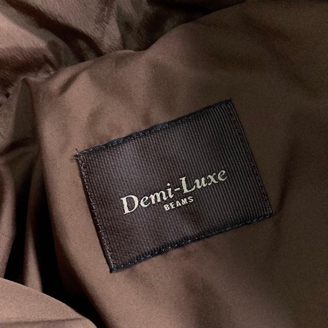 美品 デミルクスビームス FOXファー ショートダウン ブラウン 38