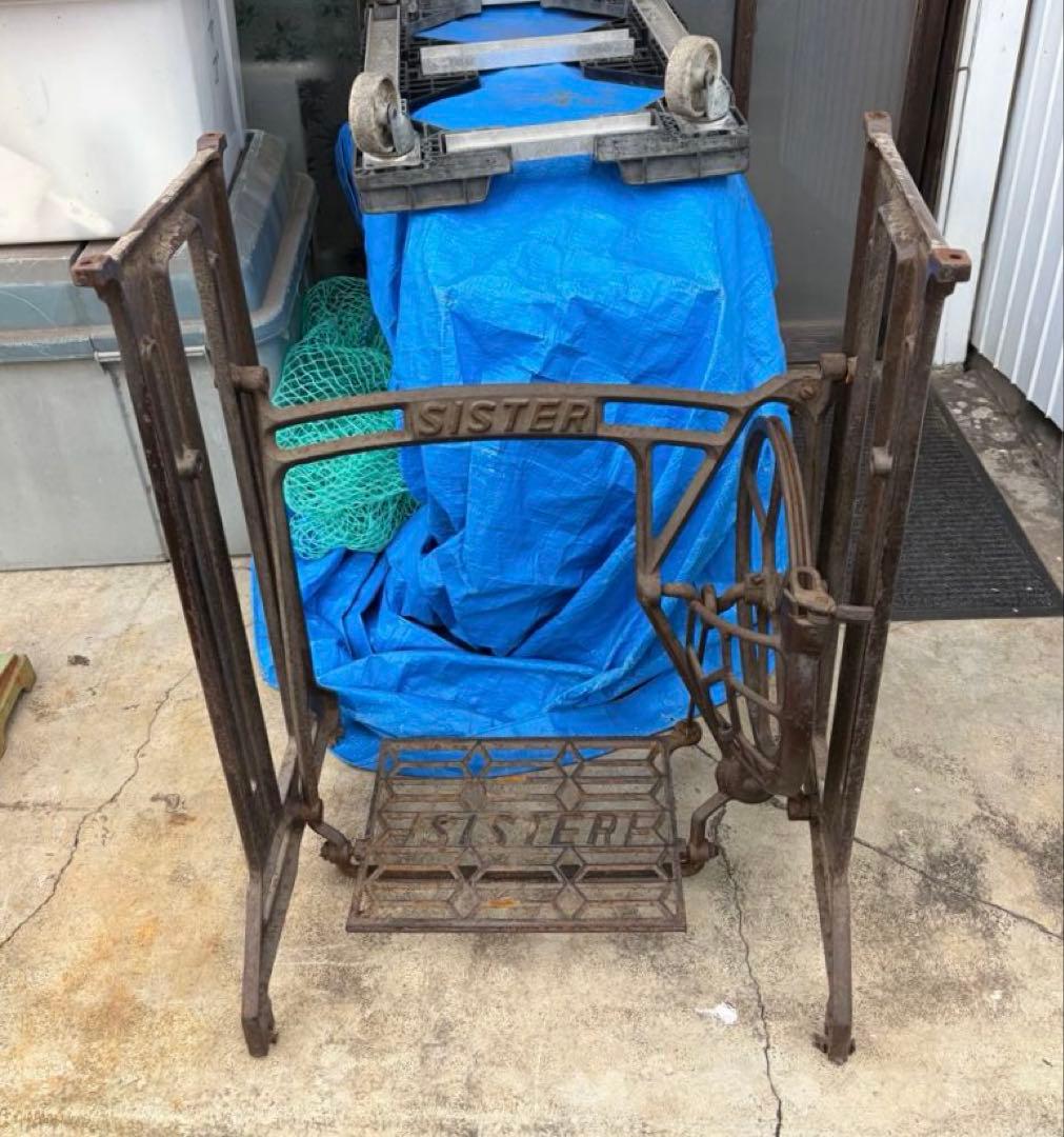 SINGER ミシンスタンド 手動式 テーブル 台座 レトロ 引取り推奨