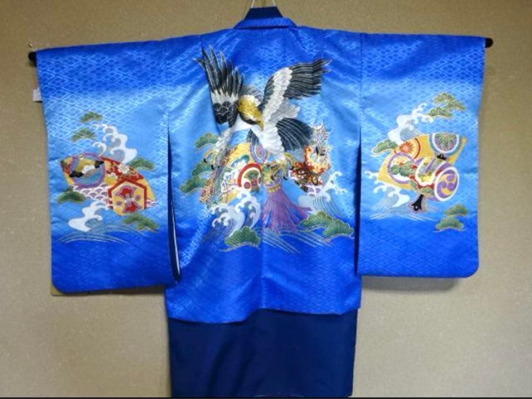 七五三詣り着物袴セット　男の子　3歳　紐下50㎝