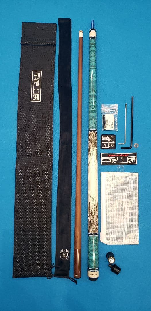 新作　早川工房カスタムキュー　ブルー