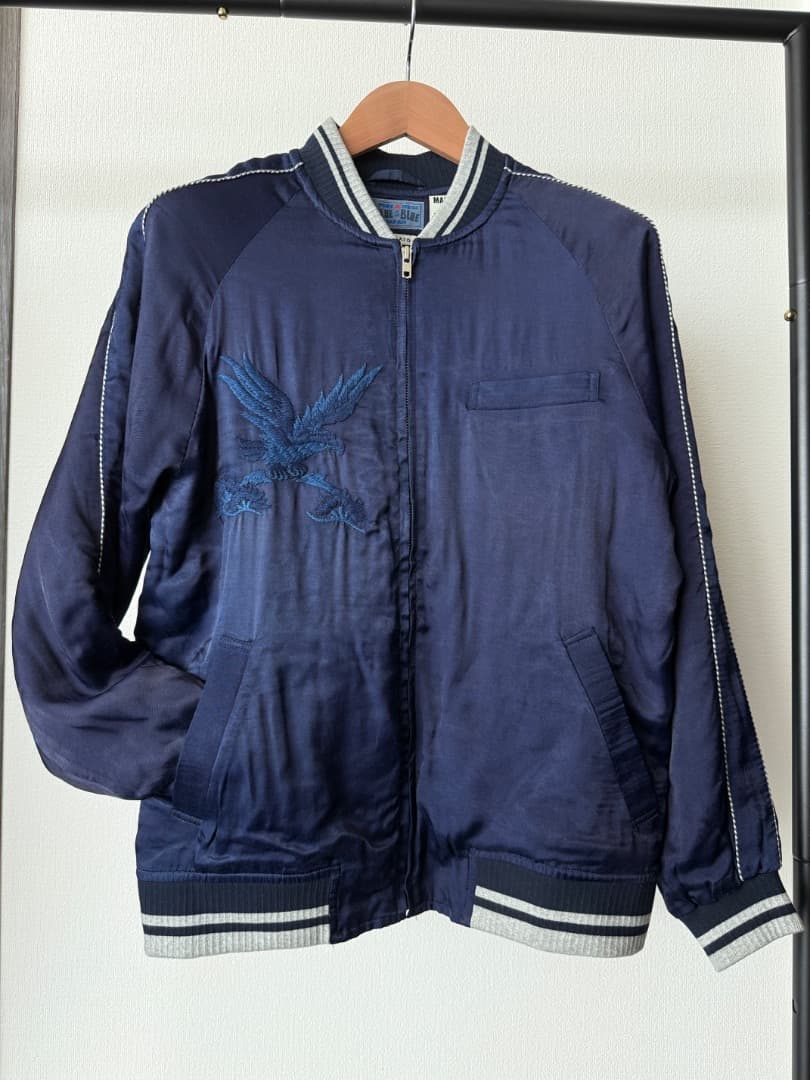 BLUE BLUE JAPANブルーブルージャパン 刺繍スカジャン インディゴ2