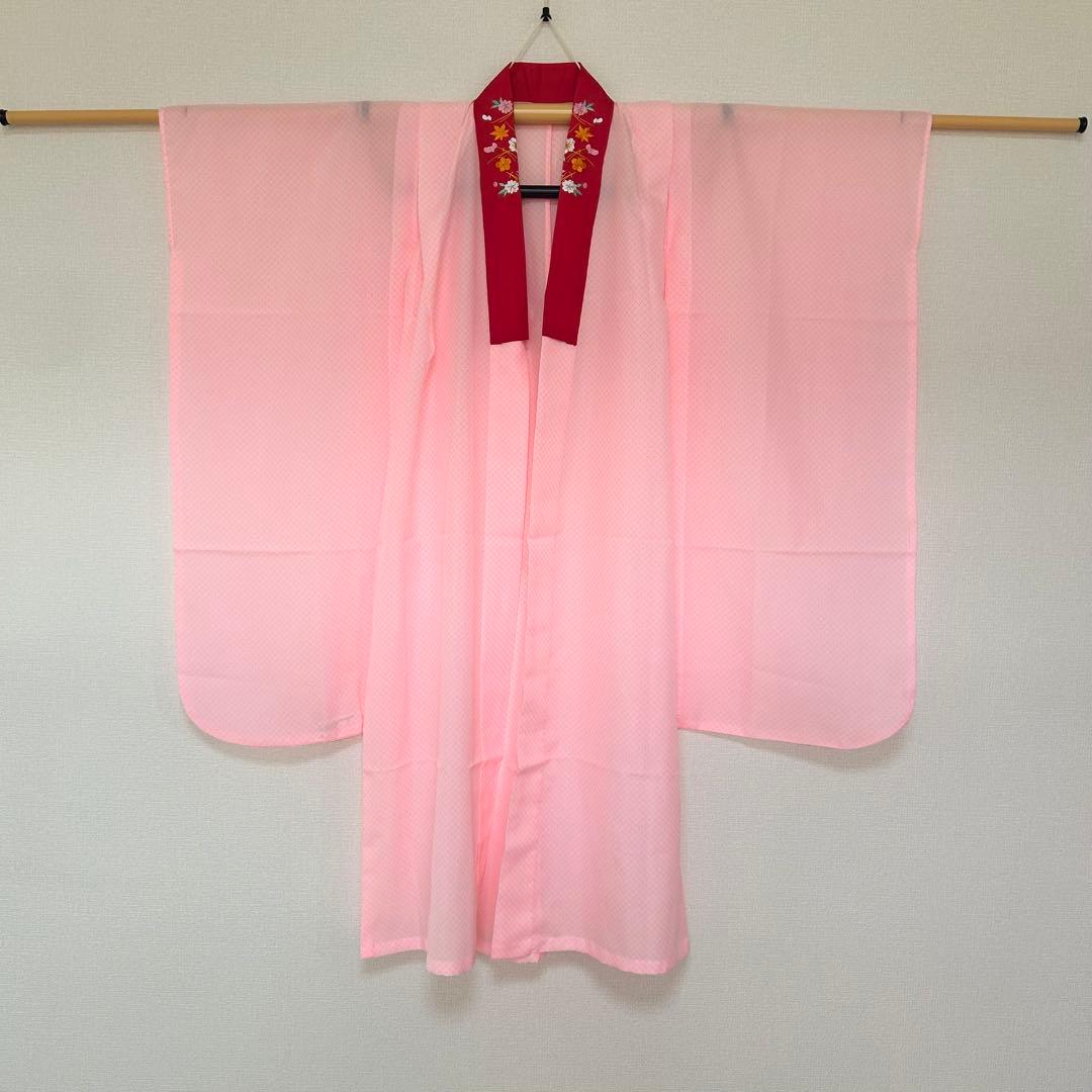 着物　七五三　7歳　女の子　13点　フルセット　赤色　御所車　四季草花　金彩