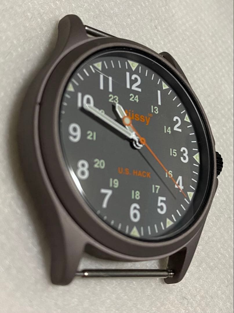old Stussy HACK WATCHグレー ステューシー　腕時計ミリタリー