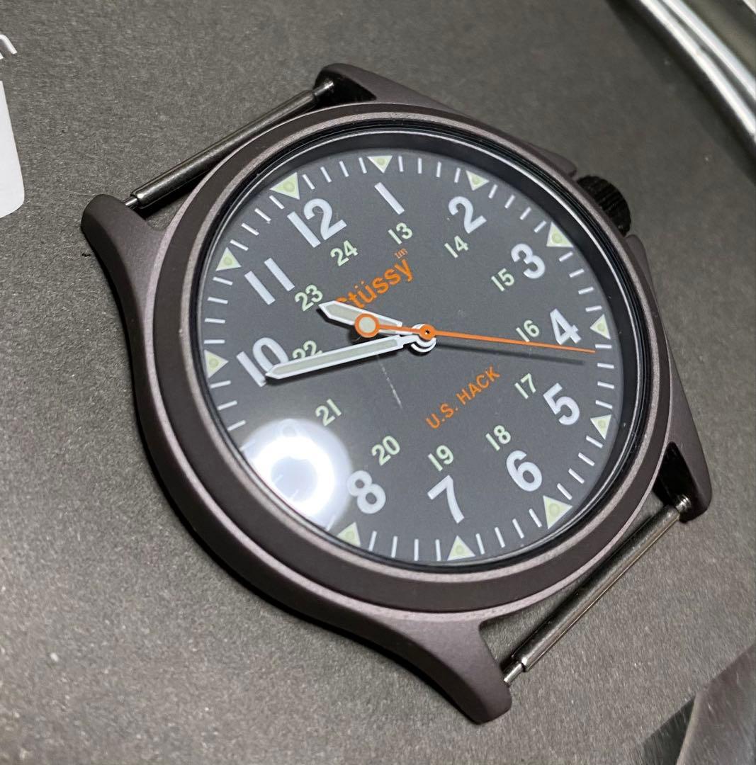 old Stussy HACK WATCHグレー ステューシー　腕時計ミリタリー