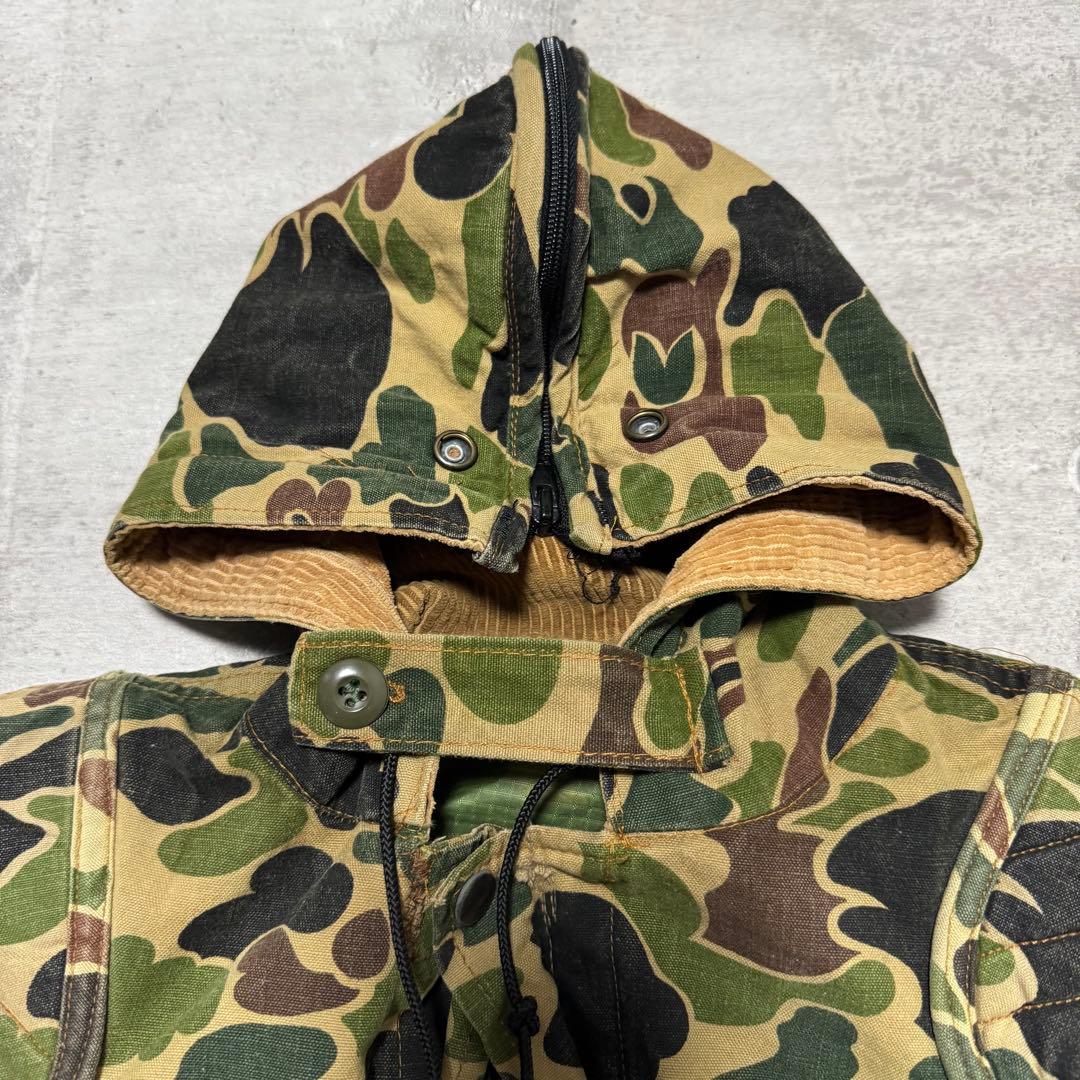 80s マウンテンパーカー ハンティングジャケット ダックハンターカモ カモ柄