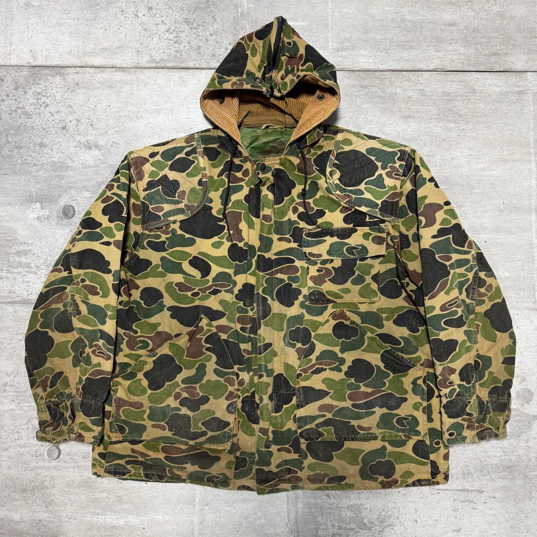 80s マウンテンパーカー ハンティングジャケット ダックハンターカモ カモ柄