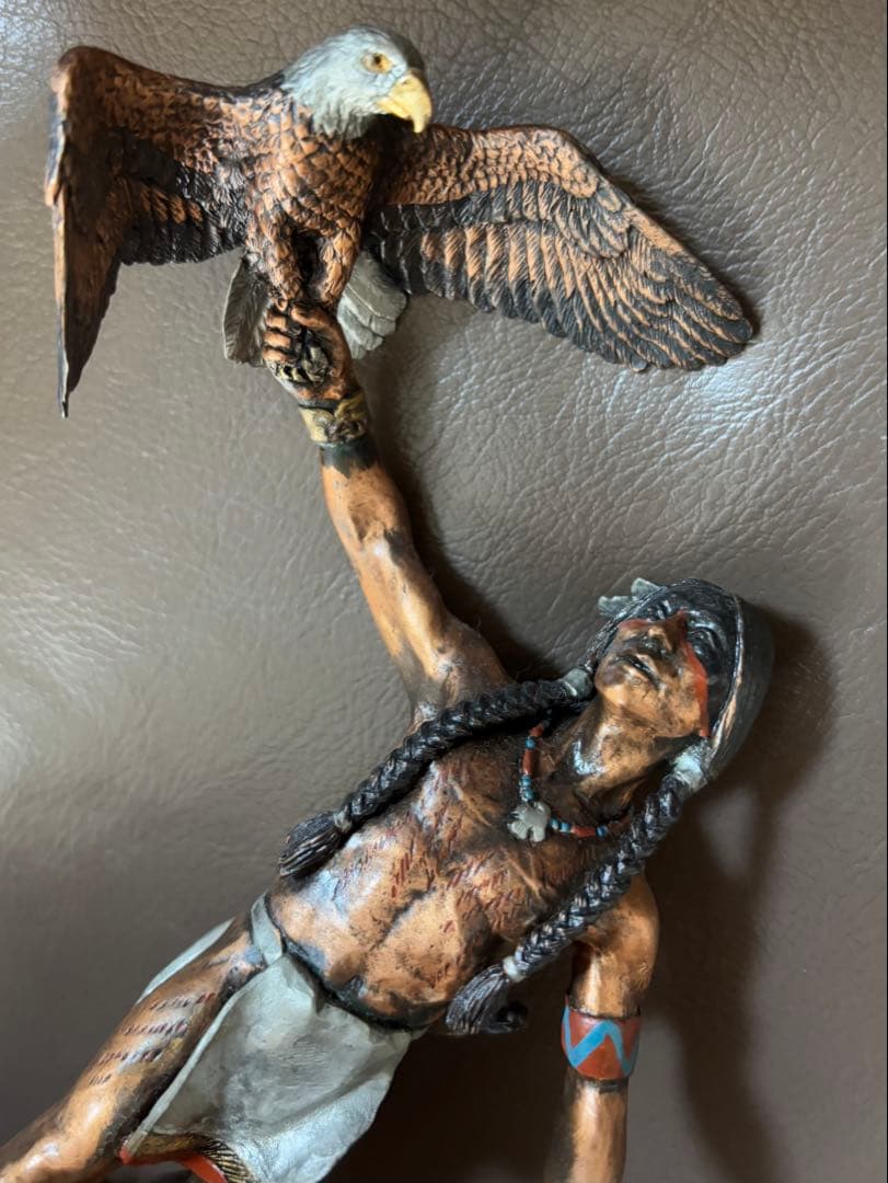 REGENDS USA製 1991年インディアンと鷹　銅合金 限定品ヴィンテージ