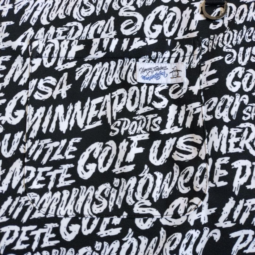 極美品✨マンシングウェア　希少 3L　ENVOYプリントワンピース　モックネック