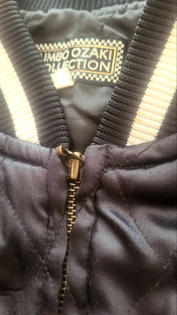 jumbo ジャンボ尾崎 龍 ドラゴン刺繍 スカジャン 黒/白