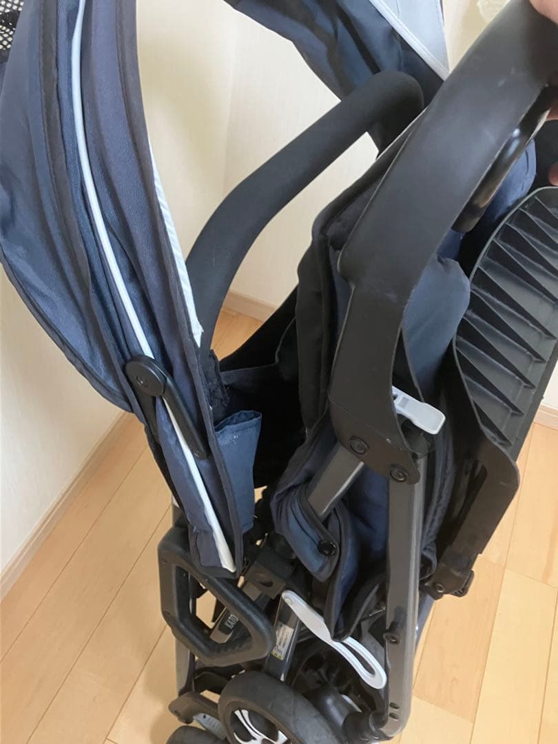 KATOJI ネイビー 折りたたみ　ベビーカー　2人でゴー