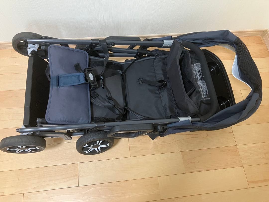 KATOJI ネイビー 折りたたみ　ベビーカー　2人でゴー