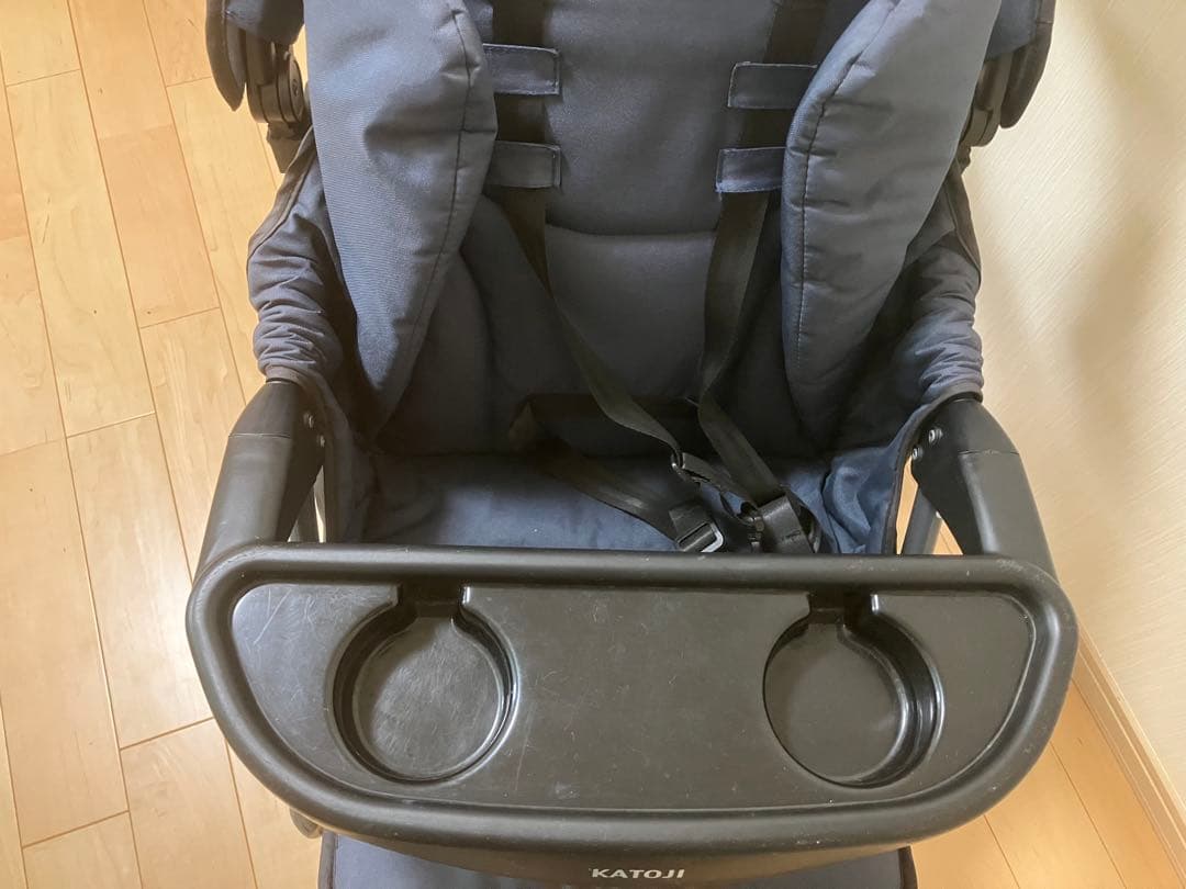 KATOJI ネイビー 折りたたみ　ベビーカー　2人でゴー