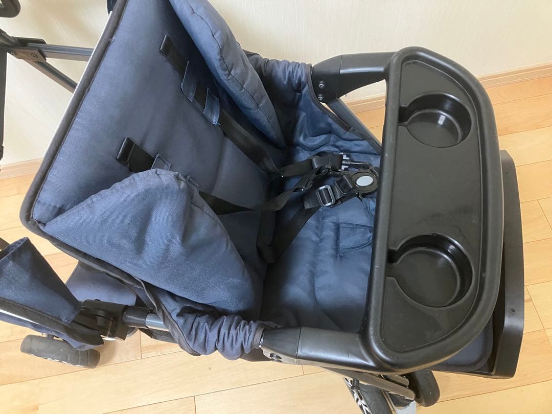 KATOJI ネイビー 折りたたみ　ベビーカー　2人でゴー