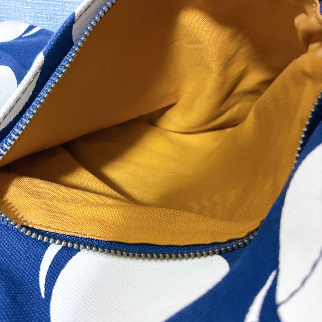 Dakota ビッグトートバックドット柄 ネイビー×ホワイト