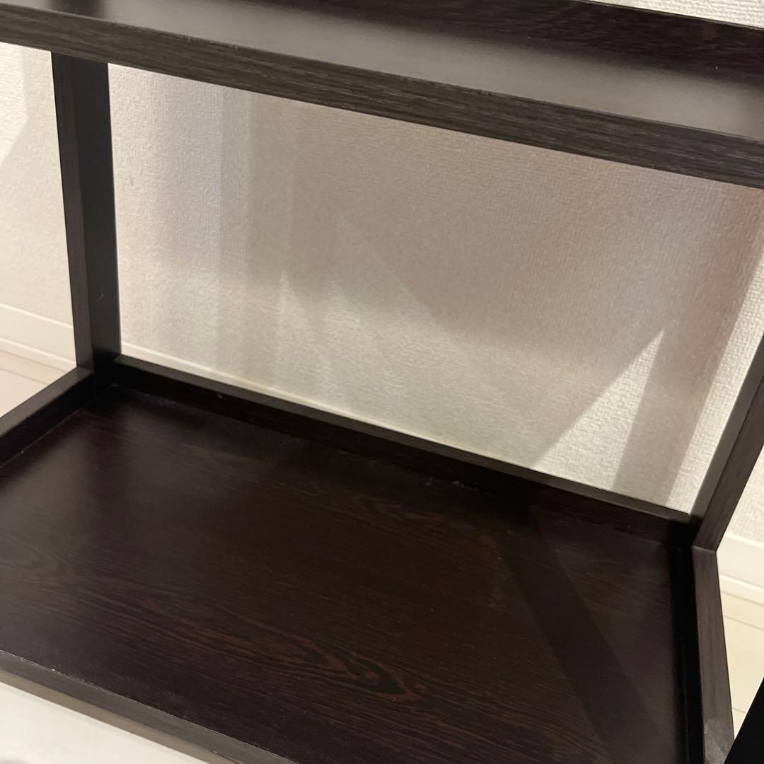 ダークブラウン 4段オープンシェルフ