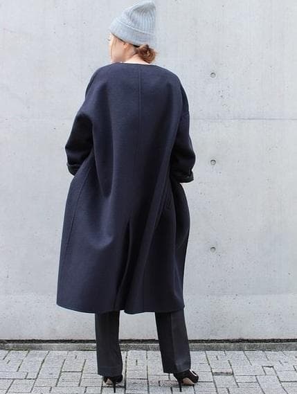 Deuxieme Classe CINOH ウールカシミアノーカラーコート