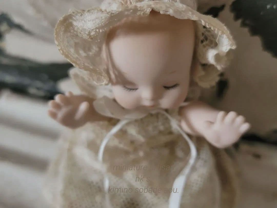 フランスアンティーク　ビスクドール　ミニョネットbebe　ベベドール　ねんね