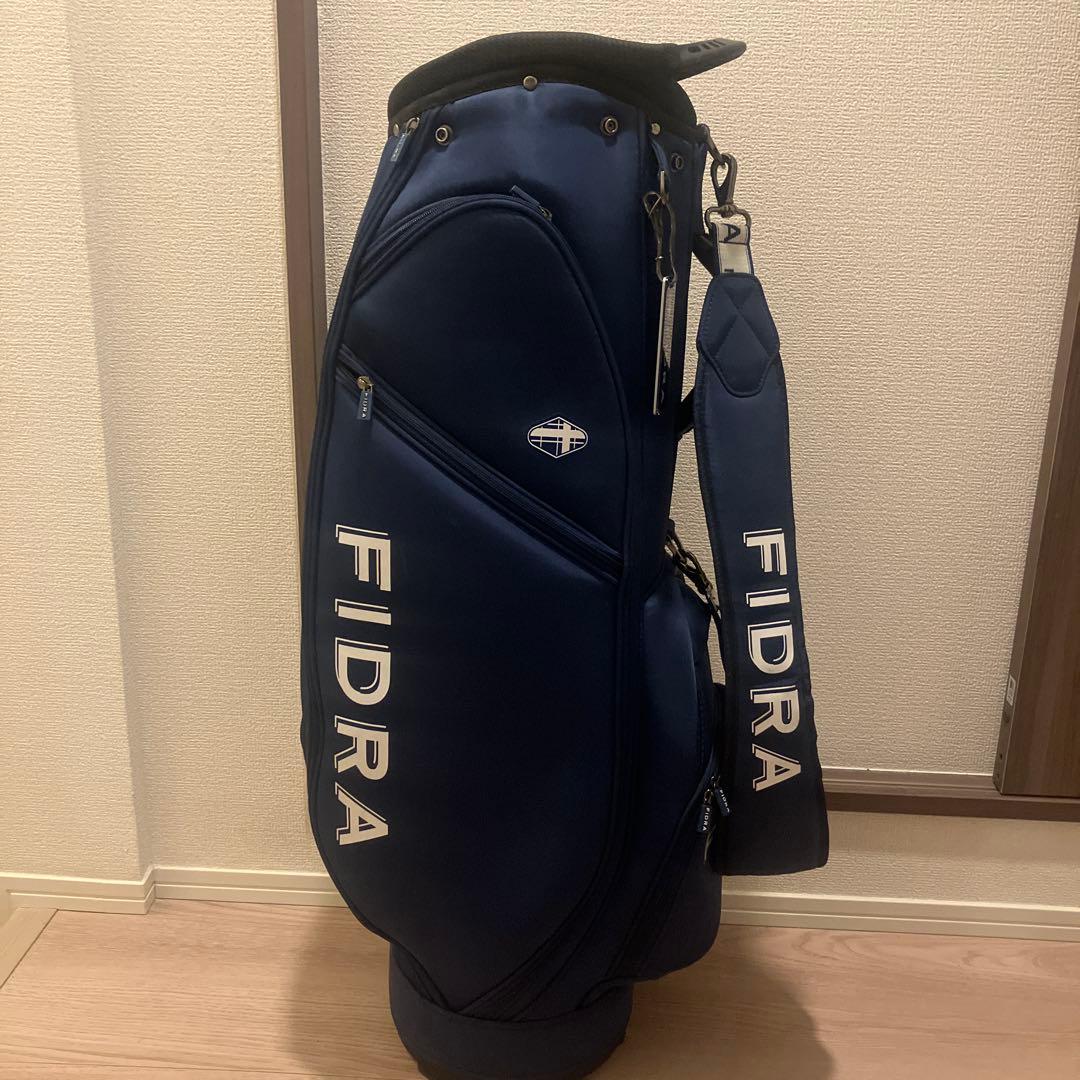 フィドラキャディバッグ　自立式　ブルー