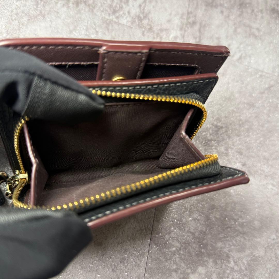 コーチ COACH ロゴ ヘリテージ レザー スナップ 二つ折り財布