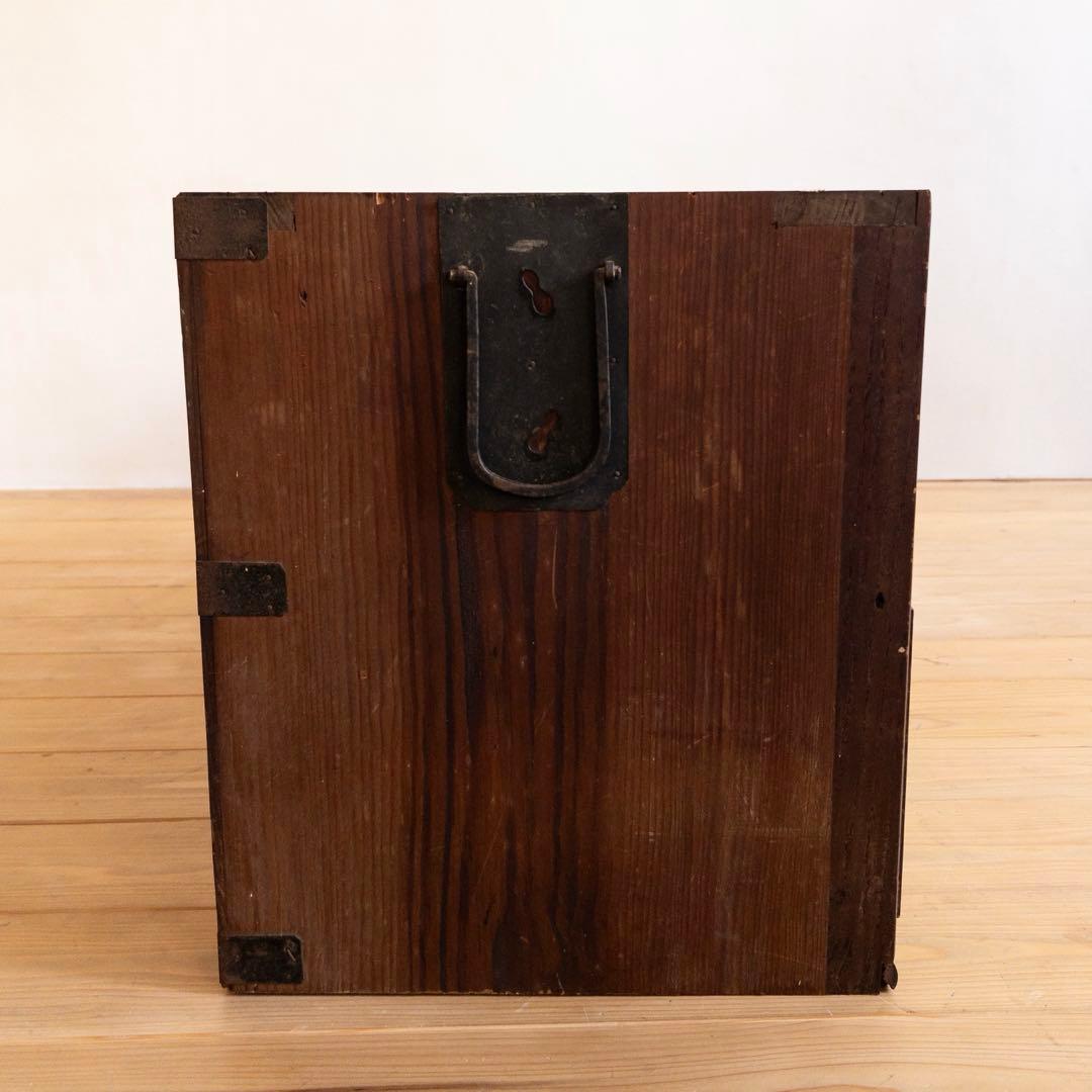 ローボード　無垢材　木製　収納棚　2段　古道具　古家具　ビンテージ　アンティーク