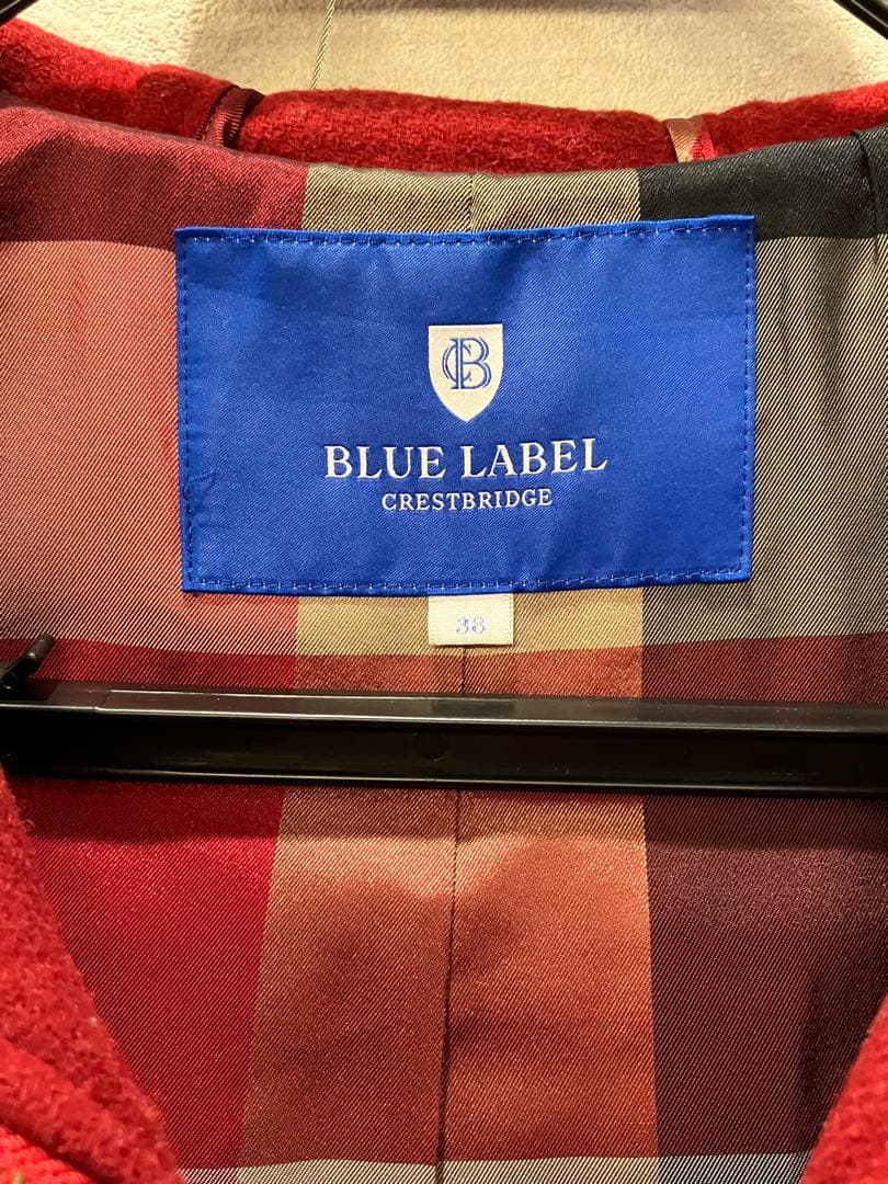 BLUE LABEL ダッフルコート レッド レディス