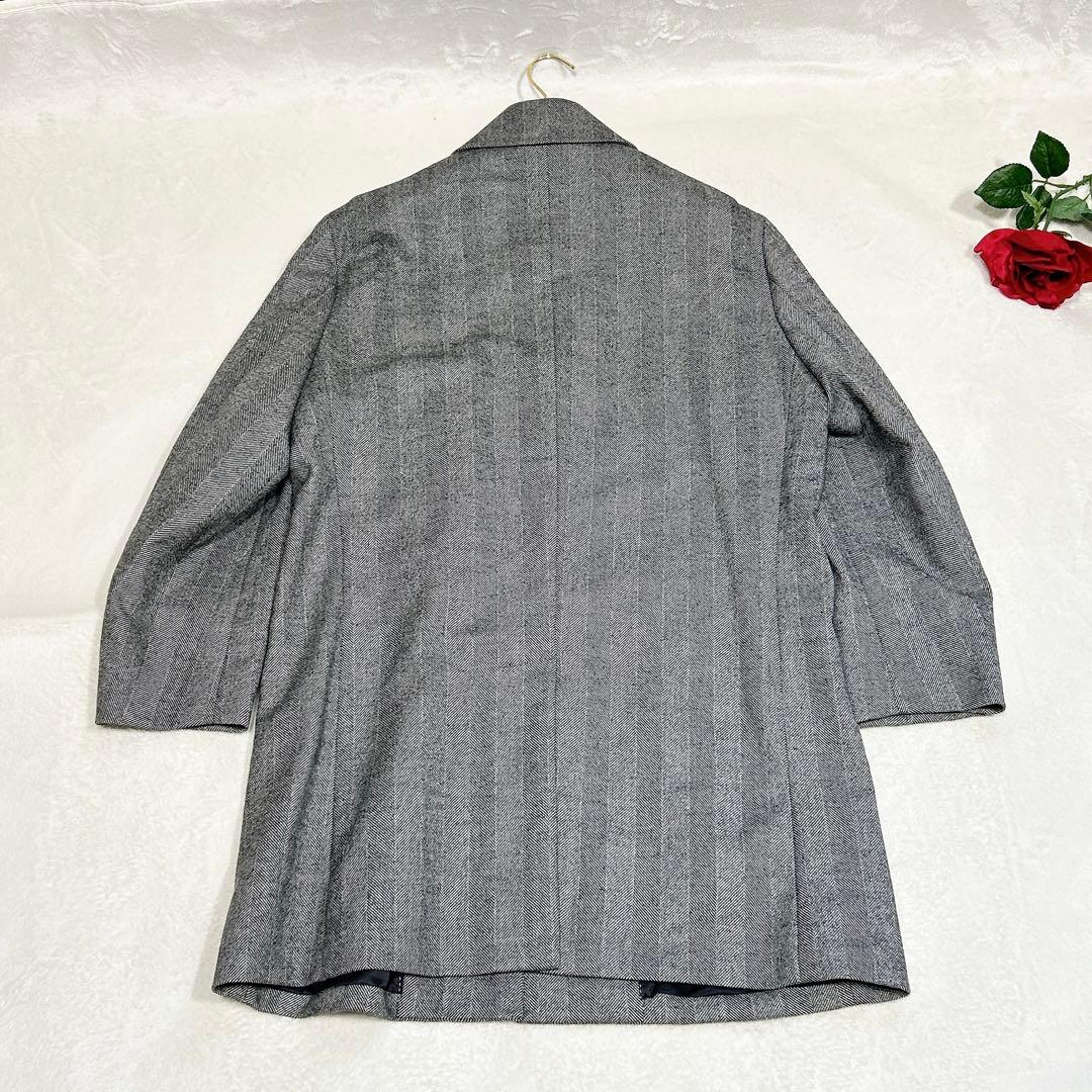 新品同様✨　ロロピアーナ　ジランダー　ロング　コート　ステンカラー　ヘリンボーン