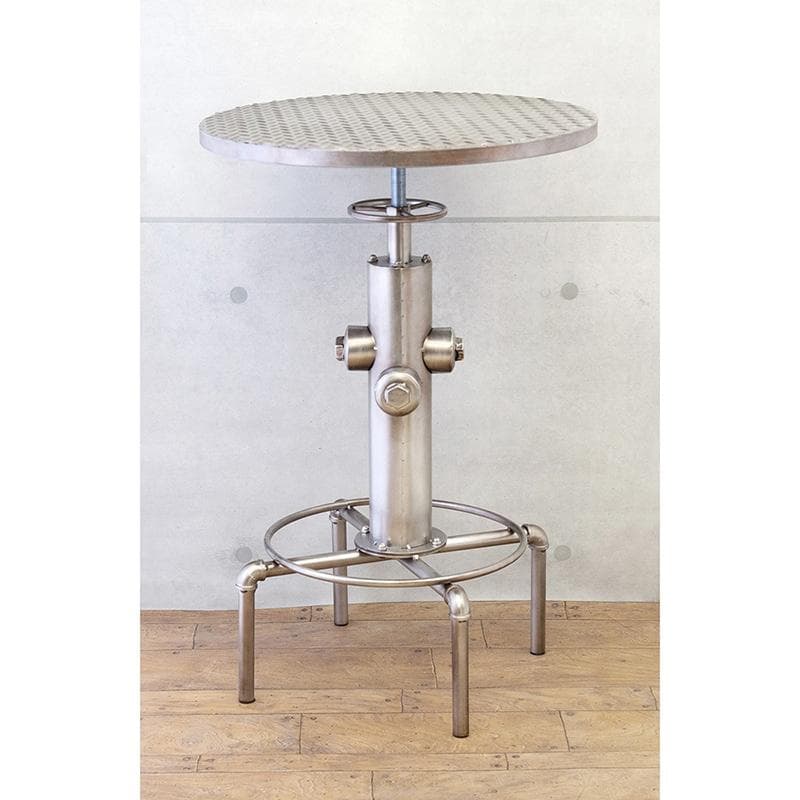 インダストリアルメタル テーブル インテリア 高さ調節可能 83～101cm