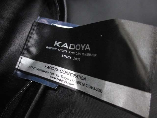 美品 カドヤ KADOYA ドリス DORIS ライダースジャケット M