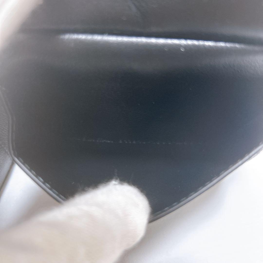 バレンシアガ 二つ折り財布 レザー ブラック 現行 未使用