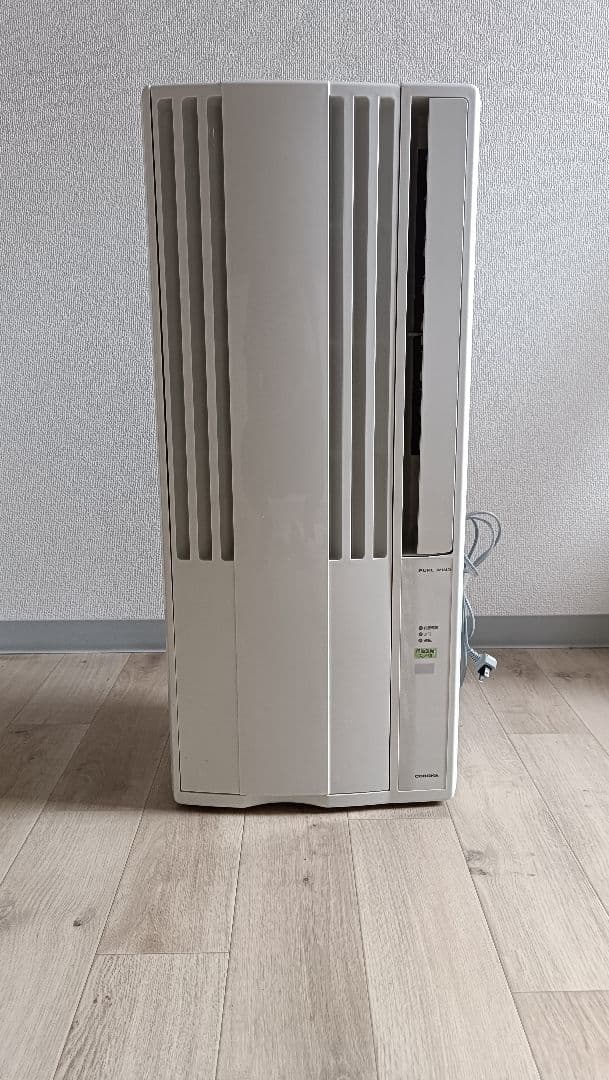 コロナ窓用エアコン2022年製　テラス窓用取り付け枠付き　CW-16A3(WS)