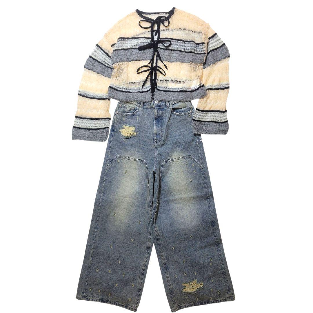 ♡36サイズ♡MAISON SPECIAL メゾンスペシャル♡デニムバギーパンツ