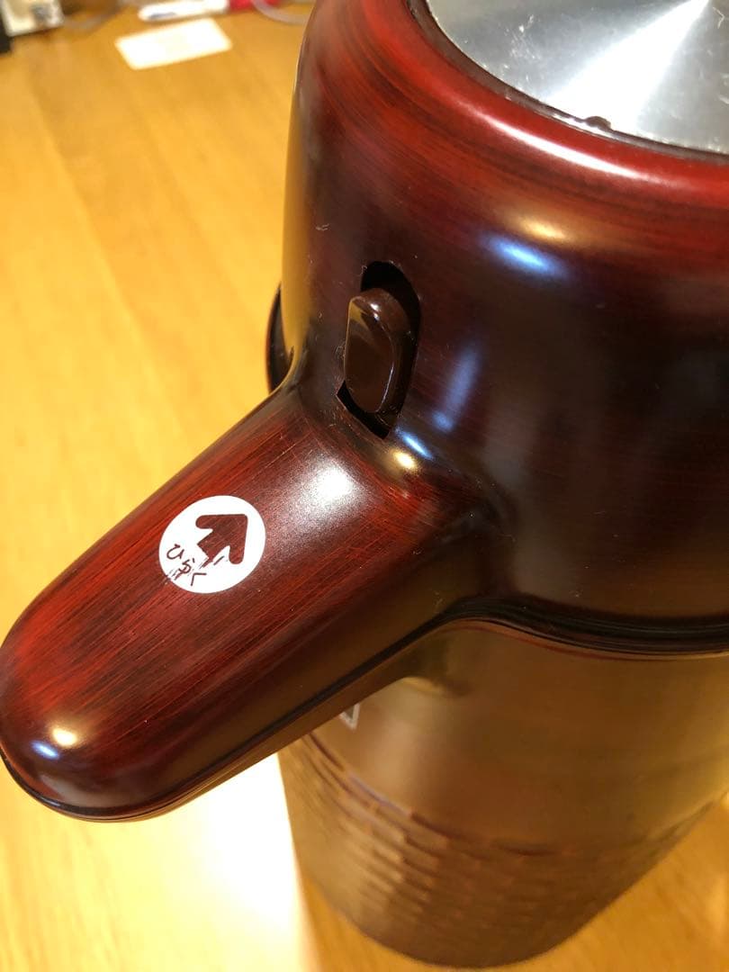 デッドストック　タイガー　漆塗り風　魔法瓶　ガラス　PAP-160A